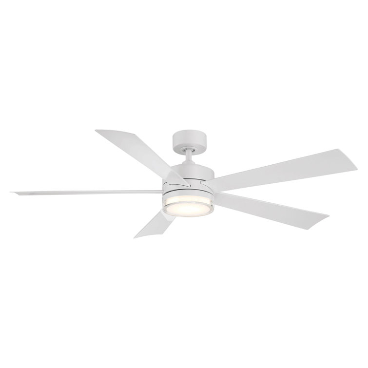 Wynd 5-Blade Outdoor/Indoor Smart Standard Ceiling Fan with LED Light Kit and Remote Included