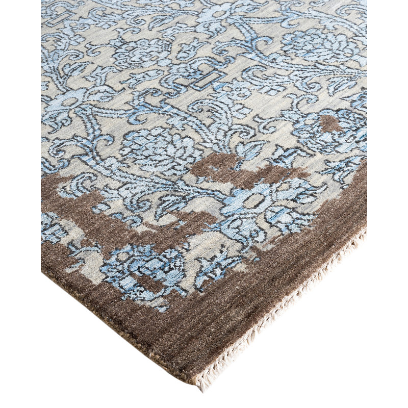 Overdyed One-of-a-Kind 9' 2" X 12' 1" Hand Knotted Area Rug