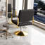 ° Fauteuil de salon pivotant en cuir Pu