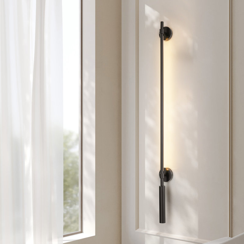1-Light Modern LED Wall Sconce for Living Room