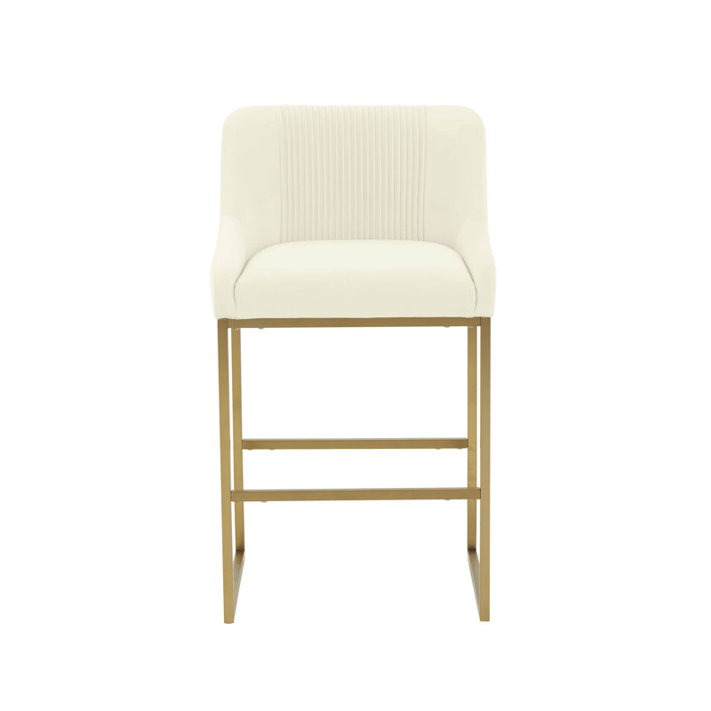 Tabouret de comptoir Robicheaux, Crème