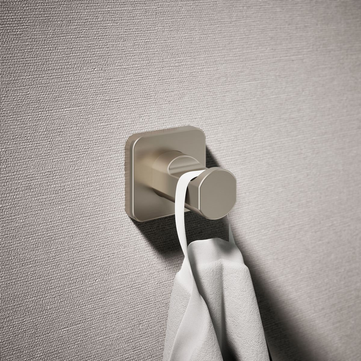 Parallel Robe Hook, Vibrant Brushed Nickel
