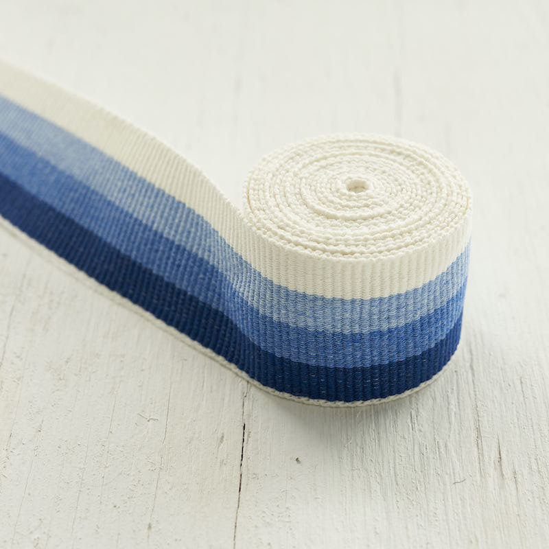 Ombre Tape Indoor/Outdoor, Blue/ Medium Blue/ White