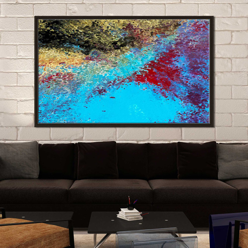 Reproduction d'art, "recevez le pouvoir, les lois 1: 8" par Mark Lawrence, Cadre flottant espresso
