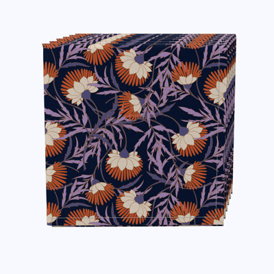 100% Cotton Floral Square Napkin