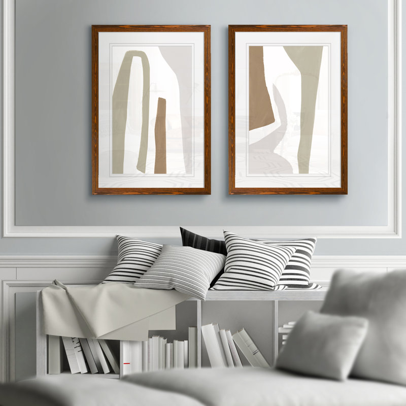 « format folâtre i » par vincent van gogh, ensemble de 2 reproductions de cadres photo, H 20 po x l 16 po x P 1,25 po, Blanc