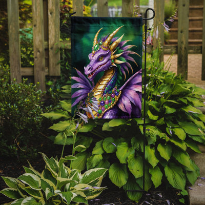 Double Sided 15.5'' H x 11.25'' W Polyester Mardi Gras Garden Flag