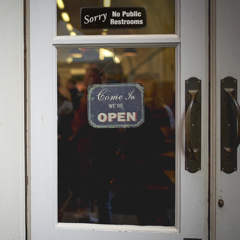 No Public Restroom Sign