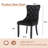 High-end Tufted Velvet Upholstered Nailhead Dining Chair (Set of 4)-2091495571-2091495575