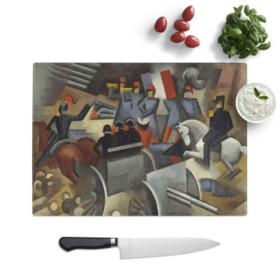 Artillery by Roger De La Fresnaye Chopping Board