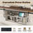  4-piece Farmhouse & Barn Door Design Bedroom Set, Full Size, White-1432591286-1432591277