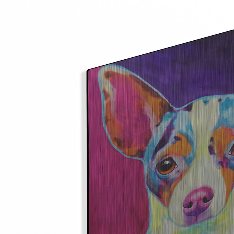 "Chihuahua - Brady" par Dawg Painter, H 12 po x l 12 po