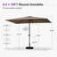 Parasol de table rectangulaire 6,5 'x 10'-670938861