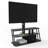 Multi-Function Angle & Height Adjustable Tempered Glass TV Stand