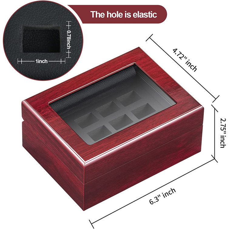 LANTWOO Velvet Glass Jewelry Ring Display Stand Storage Box Ring Earrings Jewelry  Box Ring Holder Case : Amazon.in: Jewellery