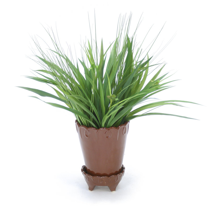Herbe de gazon artificielle 15" en pot