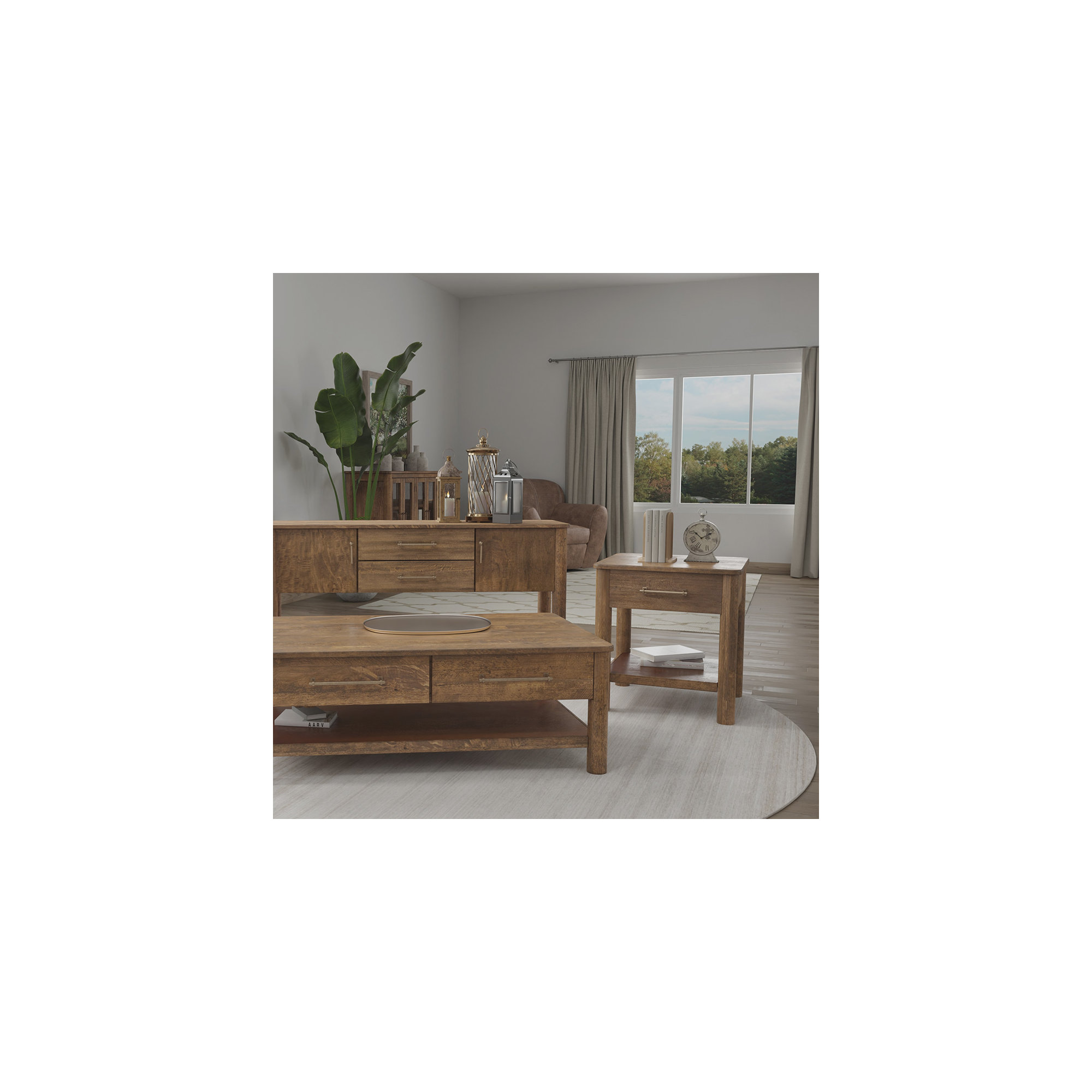 Quinn End Table With Storage, 25.5" H x 23.5" W x 23.5" D