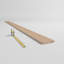 WM291 - Moulure de bois franc massif Crown Crown, H 4 po x P 3 1/2 po x P 5 1/4 po x L 96 po, chêne teinté-96930679