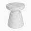 Table d'appoint d'extérieur en travertin Ponti, blanc-651184071