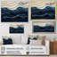 «Blue and White Coastal Waves», impression murale abstraite sur toile côtière-556572639-603477278-603477281