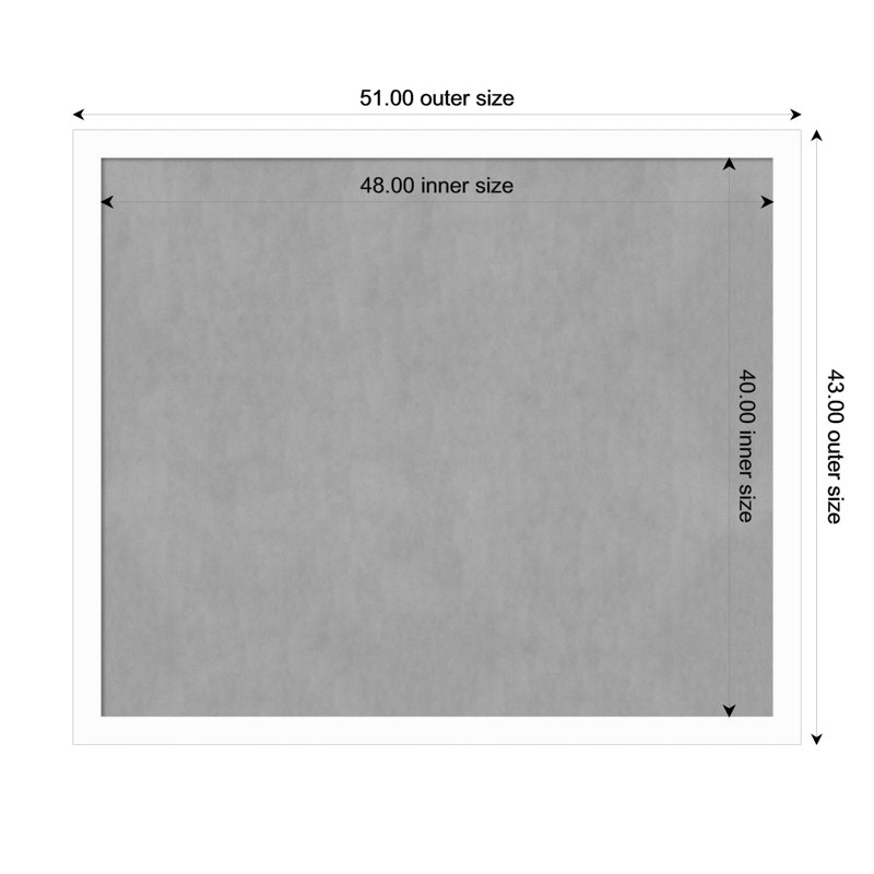 Magnetic Metal Magnetic, 43" H x 51" W
