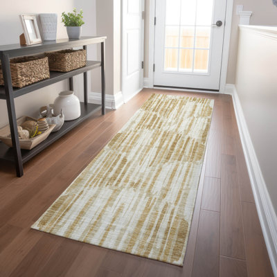 Tapis doré de qualité supérieure lavable à la machine Tweedy