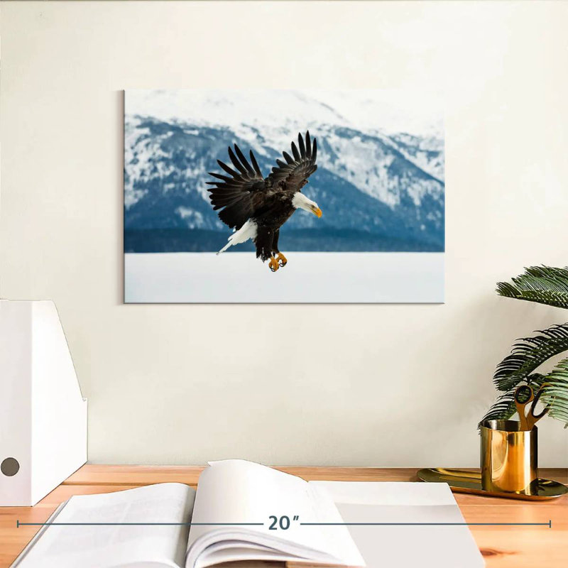 Crowle Bald Eagle On Winter, 8" H x 12" W