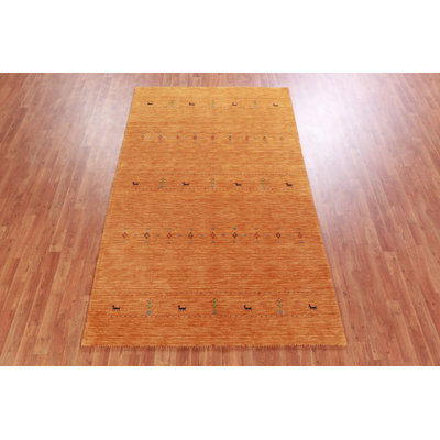 Little Animals Gabbeh Oriental Area Rug 5x8