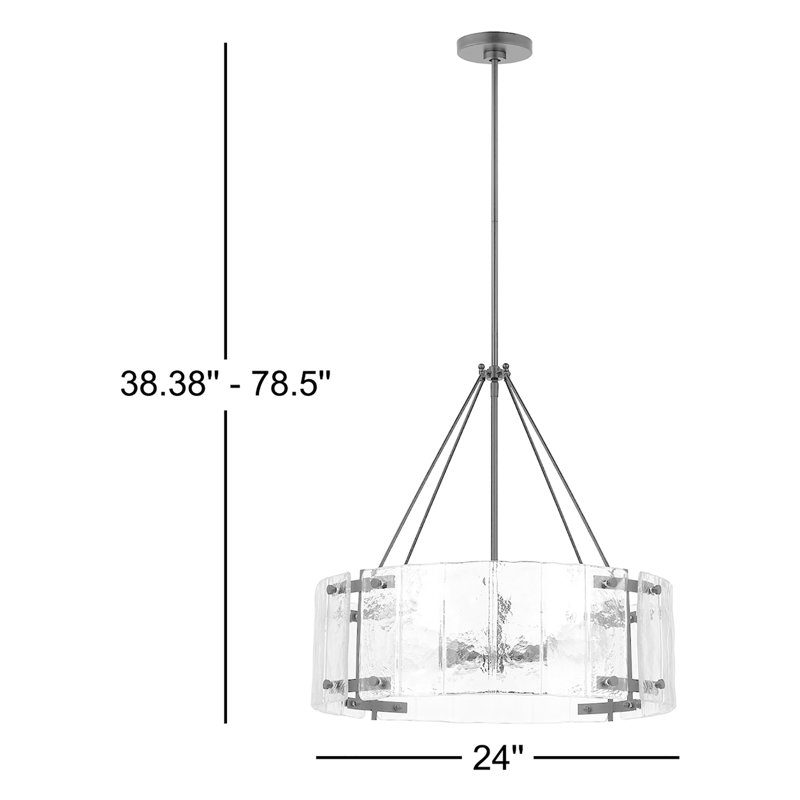 Calvert 4 - Light Chandelier, Aged Iron