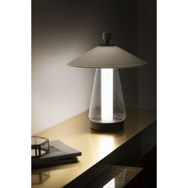 Asia Table Lamp, Brushed Bronze