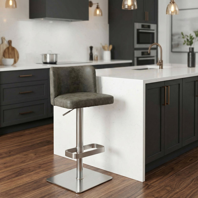 Tabouret de bar pivotant à hauteur ajustable Tuller