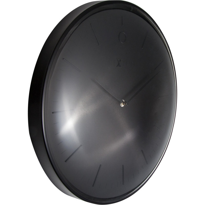 Horloge murale 15,75 po Keenan Glamour, Noir