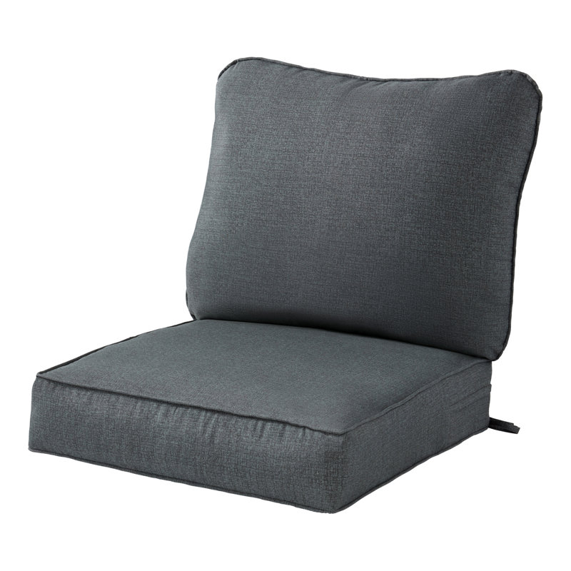 Coussin de siège pour chaise d'extérieur Lester, Carbon