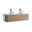 Meuble-lavabo cannelé avec armoire de rangement et tiroirs Avalon-133010668
