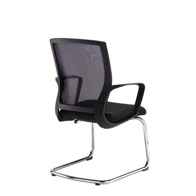 Black Mesh Back Visitors Chair