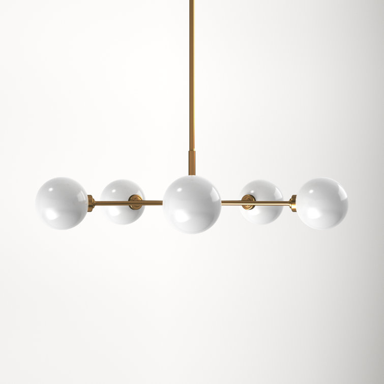 Andrea 5 Light Metal Dimmable Sputnik Chandelier