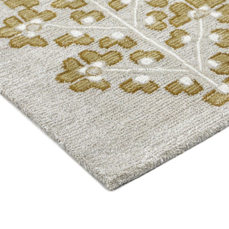 Tapis vert / jaune Verdant, Rectangle 7 pi 6 po x 9 pi 6 po