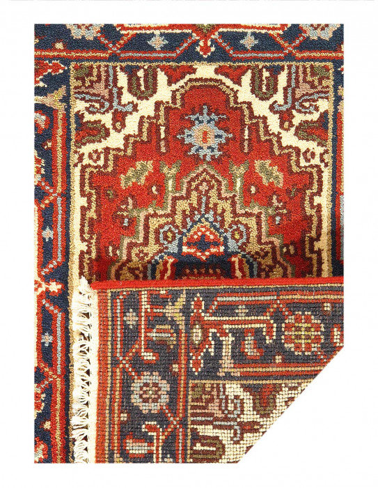 Tapis unique en laine rouille 2 pi x 3 pi Reuter