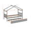Lit simple en bois avec lit gigogne-512509991