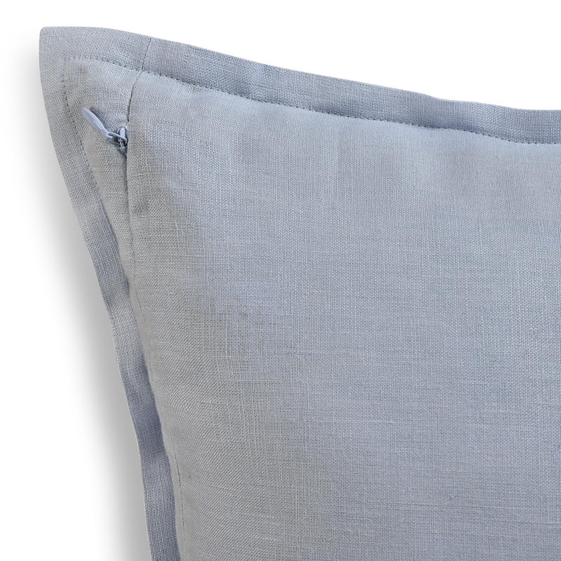 Santa Barbara - 100% Pure Linen Pillow Cover, Dusty Blue