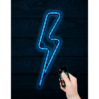 Lightning Bolt 13" LED Sign