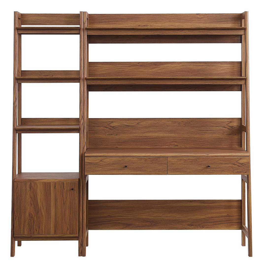 Modway Bixby 2-Piece Wood Office Desk and Bookshelf Modway 