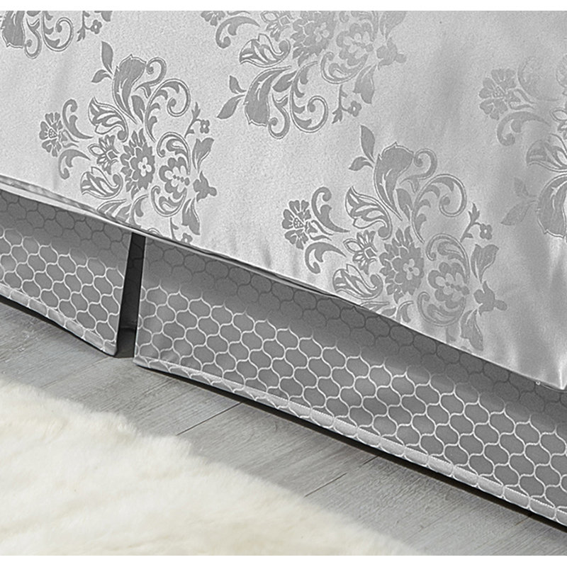 Gaskill Tailored Bed Skirt, Super King, Silver