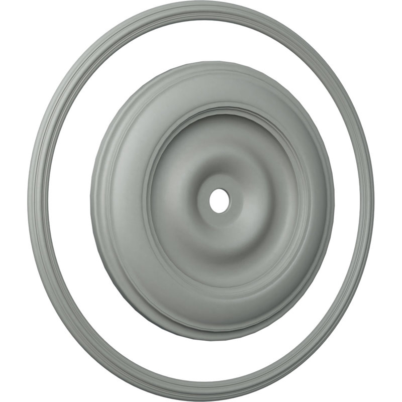 Anneau de plafond intérieur 64 x 64 po x 58 po avec ensemble décoratif médaillon 44 1/2 po