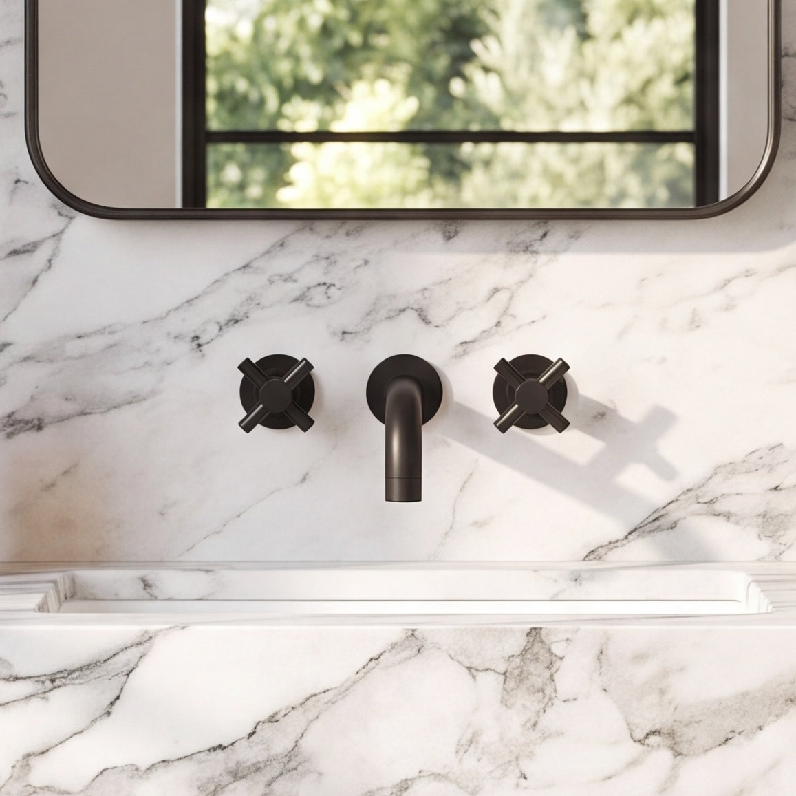 Concord Wall-Mounted Bathroom Faucet, Oil Rubbed Bronze