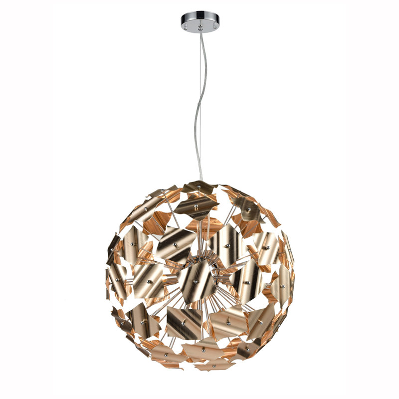 Almarin 9 - Light Gold Sphere Pendant