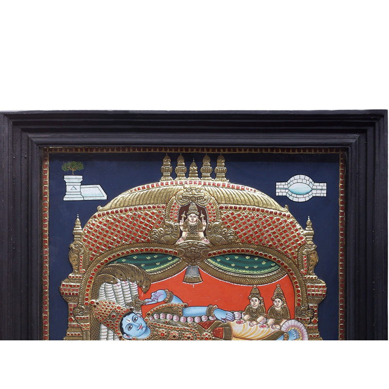 Shree Ranganatha Swamy | Couleurs traditionnelles avec or 24 carats