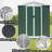 6ftx4ft Garden Shed With Apex Roof, Aluminum Alloy Structure, And Sliding Door For Outdoor Furniture Storage Roof Shed, Metal Frame Items-118136157