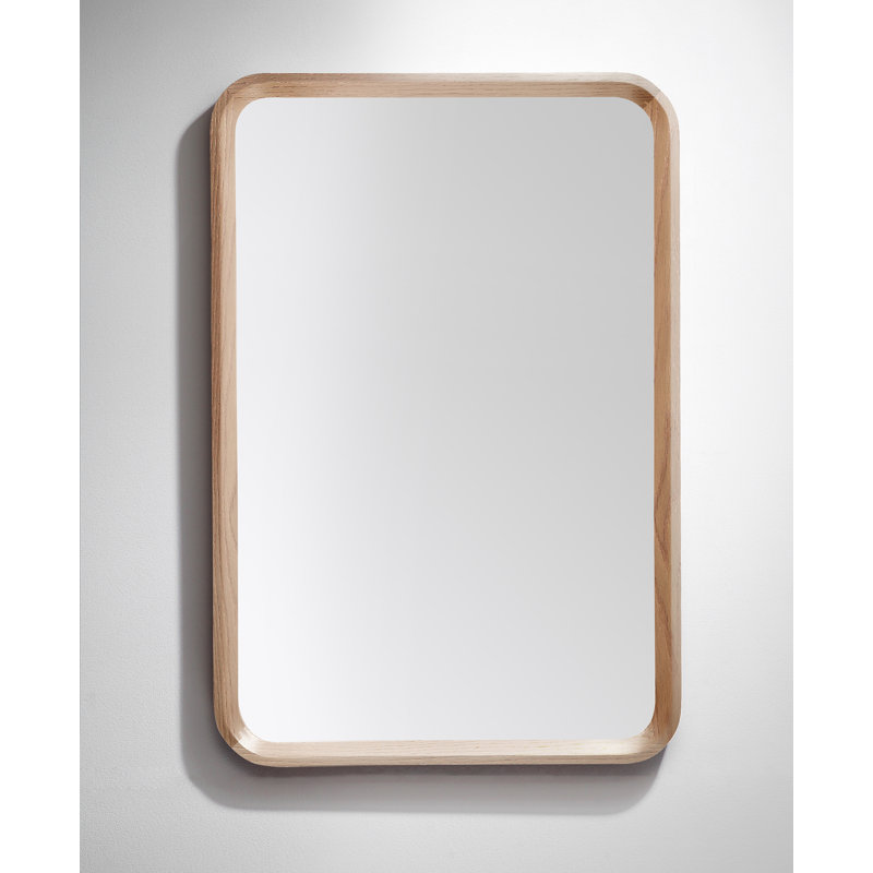 Vela Mirror, 35.5" x 23.5", Whitewash Oak