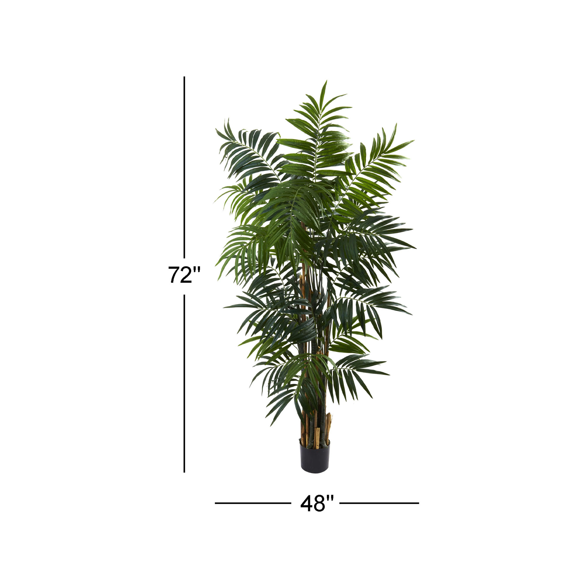 Thisbe 72'' Faux Palm Tree in Pot